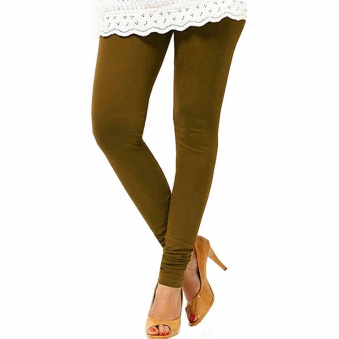 Solid Plain Churidaar Cotton Leggings